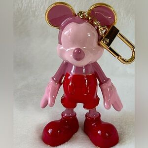 Baublebar Mickey Mouse Bag Charm / keychain / Backpack charm Pink and Red